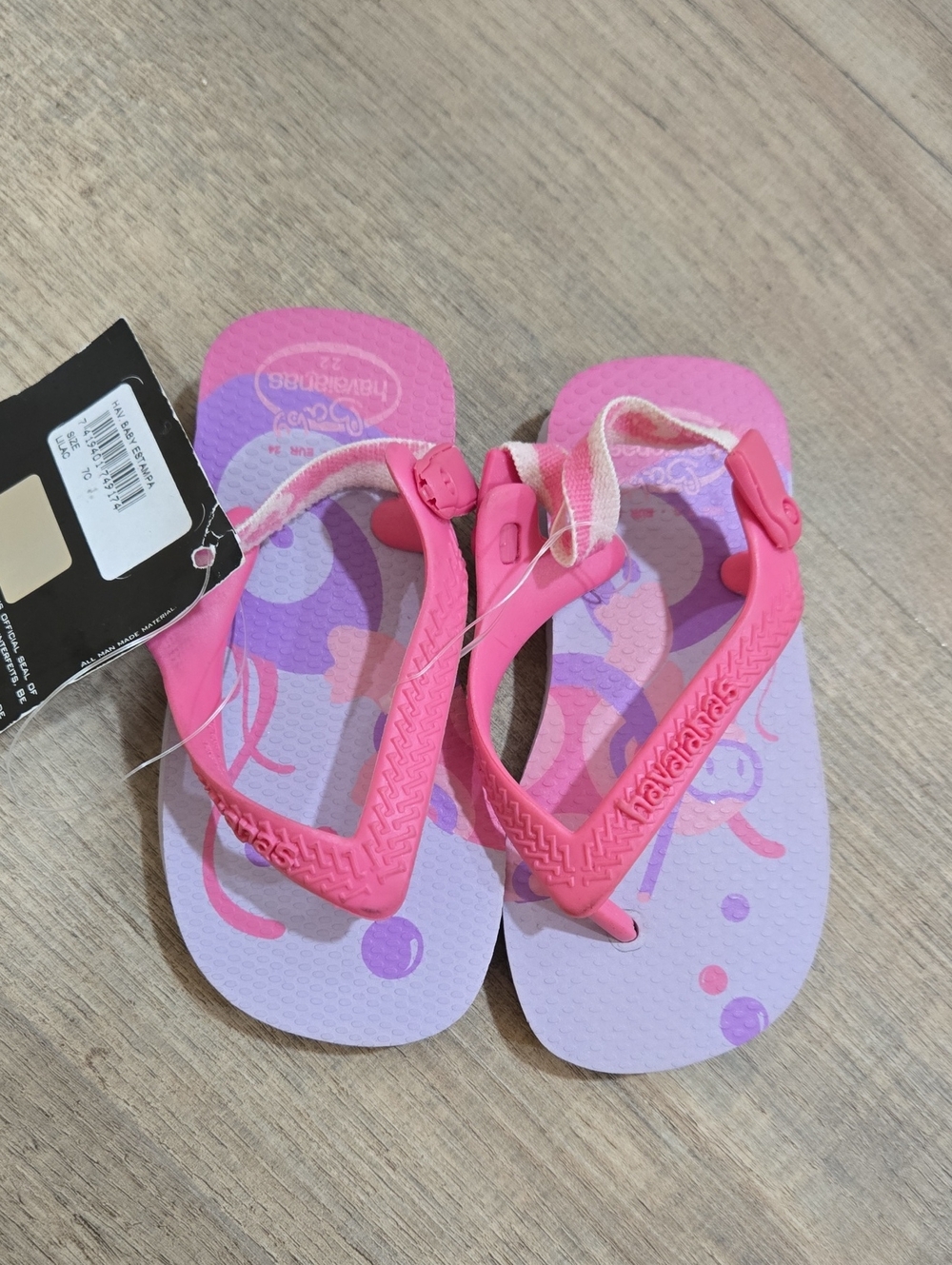 NWT! Havaianas Kids Pink Flip Flops